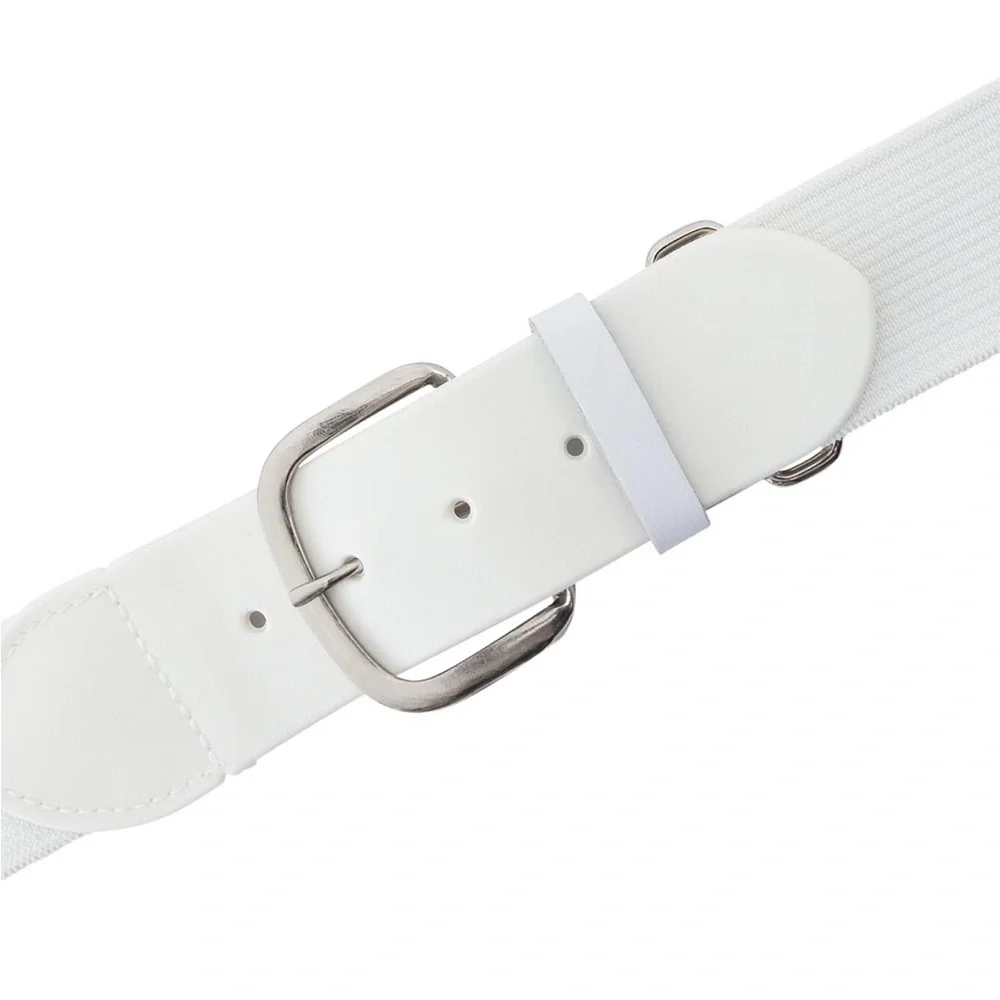 Kids Baseball/Softball Uniform Adjustable Stretch White Belt